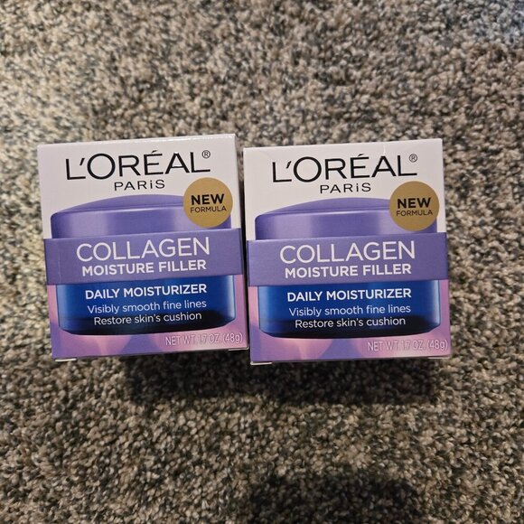 Lot of 2 New L'oreal Collagen Moisture Filler 1.7 oz. - Picture 1 of 2